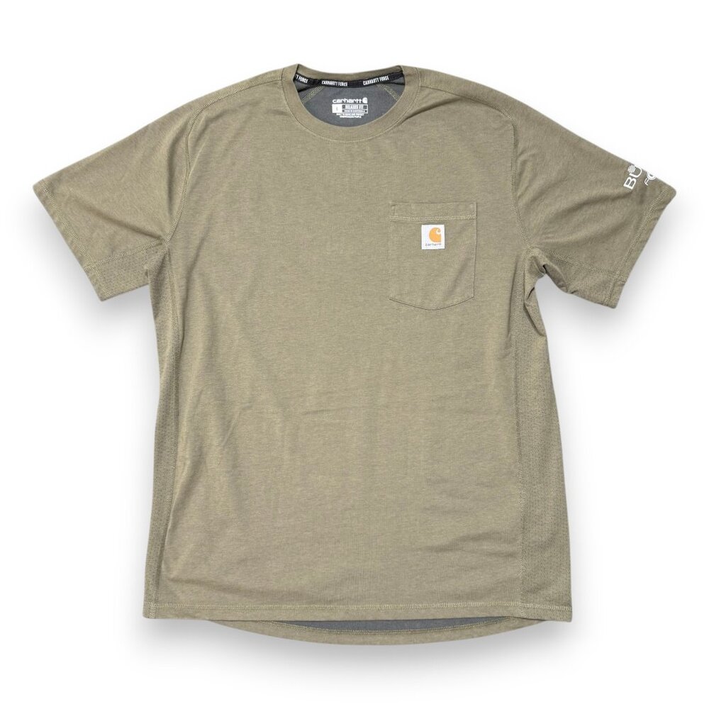 Carhartt Relaxed Fit Green Men's Pocket T-Shirt Size Large w/ Corporate Logo